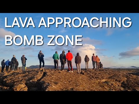 Lava heading for a bomb zone, US Army training ground. Hiker finds a bomb. 26.08.24