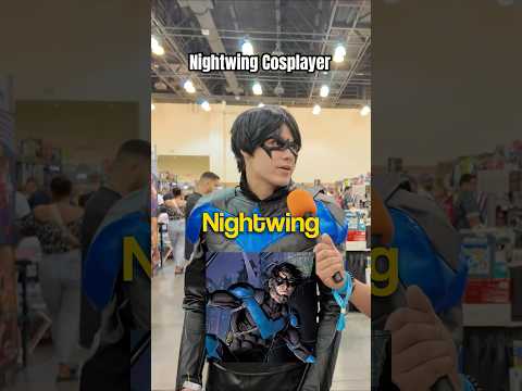 INTERVIEWING NIGHTWING COSPLAYER #nightwing #cosplayer