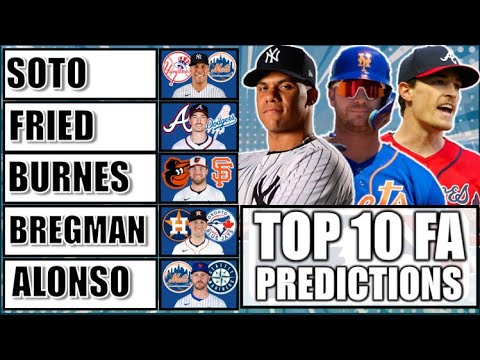 MLB Free Agent Predictions For The 2024-25 Offseason.