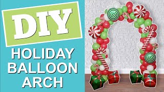 Christmas Balloon Garland Arch | Mylar Balloon Arch