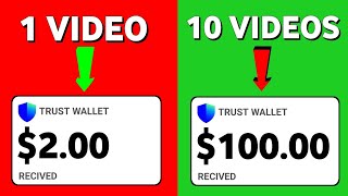 1 Video = $2.00 🤑 Watch YouTube videos & Earn USDT | Make Real Money Online watching videos