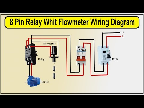 How To Make 8 Pin Relay With Flowmeter Wiring Diagram | Flowmeter Wiring