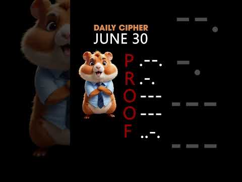 Hamster Kombat Daily Cipher 30 June #hamsterkombat Today