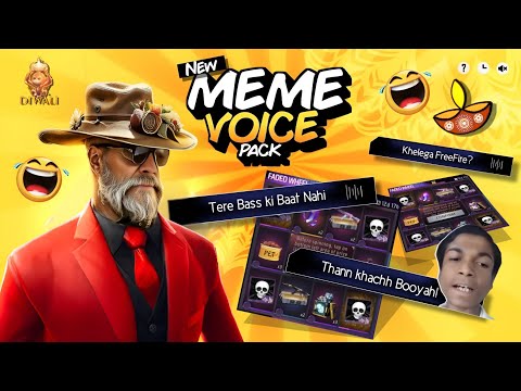 Free Fire New Funny Voice Pack 😆 | Funny Voice Pack Free Fire | Khelenge Free Fire 😄