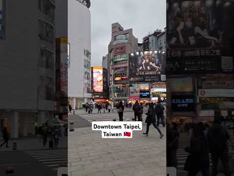 Ximending District of Taipei, Taiwan #shorts #taiwan #ximending