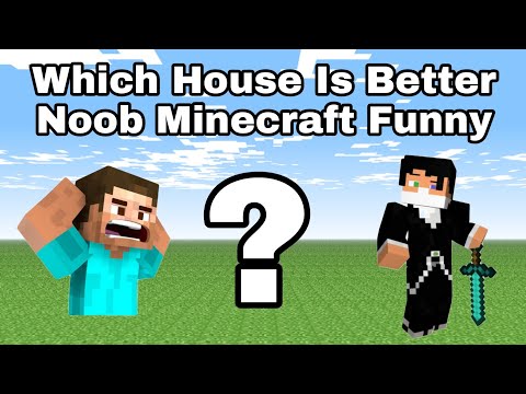 Which House Is Better Noob Minecraft Funny#shorts#minecraftshorts#youtubeshorts#ytshorts#viralshorts