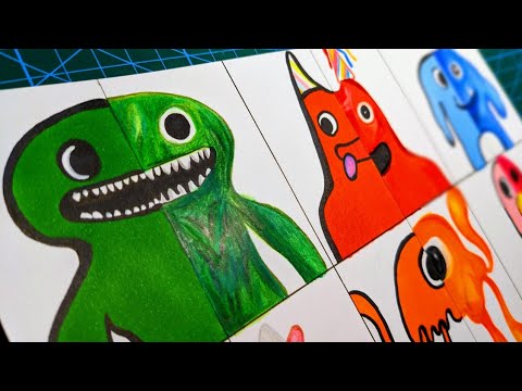 Drawing AIl Monsters Cartoon vs Realistic/ GARTEN OF BANBAN 2/