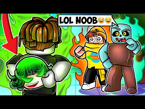 I Trolled My Friends By Becoming A NOOB In The Strongest Battlegrounds…