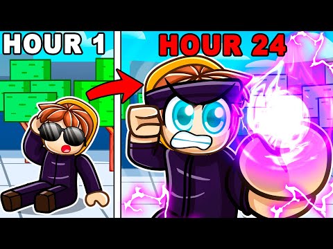 I Survived 24 Hours as GOJO In Roblox Strongest Battlegrounds!