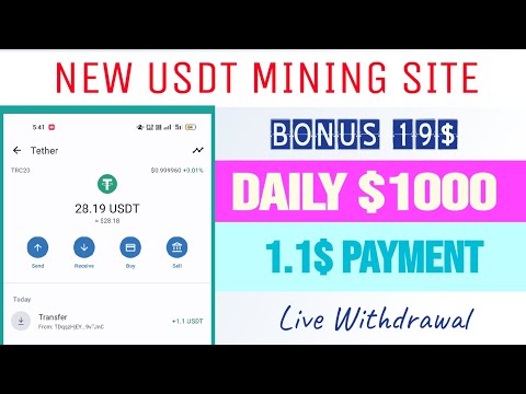 The best USDT mining website| Register to earn 19 USDT for free | Online Income New Site