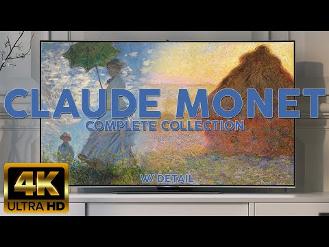 CLAUDE MONET | 4K HD Vintage Art TV | MONET Famous Art Collection Slideshow | Screensaver w/ Detail