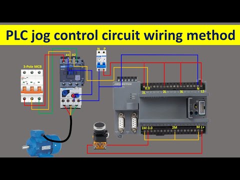 PLC jog control circuit wiring method | PLC wiring tutorial | @Electricalgenius