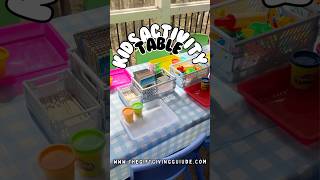 Build a kids activity table for your next party! #childrenparties #kidspartyideas #toddlerparty