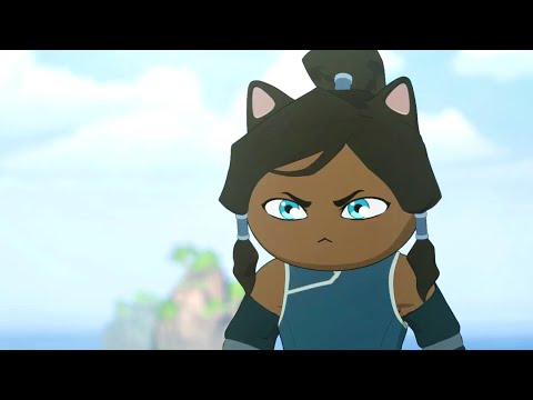 KORRA fights AANG...but they're cats for some reason | ANIMATION