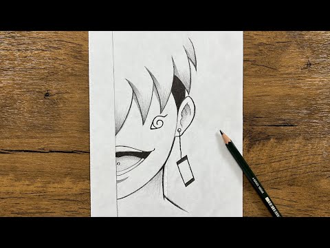 Easy anime sketch  | How to draw crazy anime boy step-by-step |