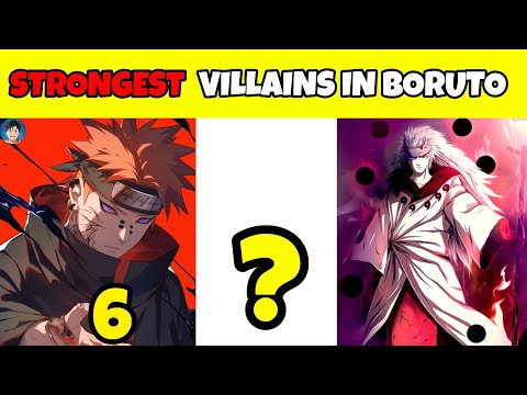 Top 6 strongest villain in Naruto And  Boruto| Quick Anime |