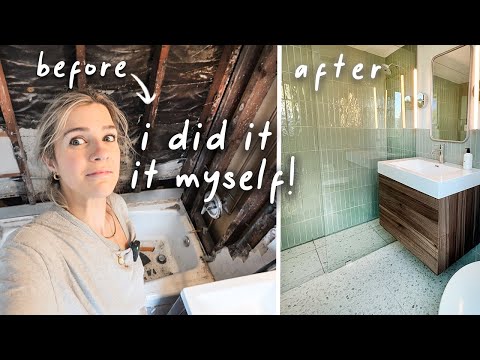 I Gave my Bathroom a Renovation MYSELF.... DIY Renovation Before & After