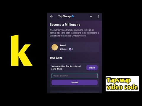 Become a Millionaire  | Tapswap Video Code | How to Become a Millionaire with These Crypto Projects