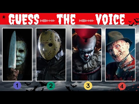 Guess the Voice | Popular Horror Movie Characters!