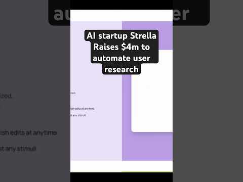 Will AI power the future of user research? Strella raises $4m #aitools #userexperience