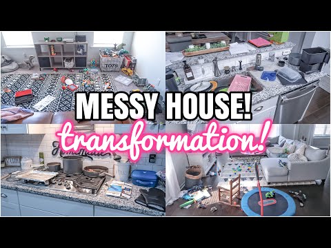 MESSY HOUSE TRANSFORMATION | SPEED CLEANING MOTIVATION | CLEAN WITH ME 2023