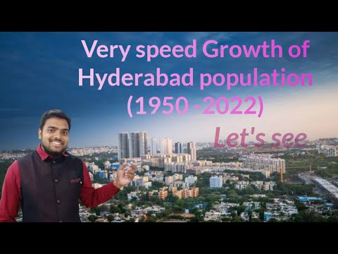 Growth of Hyderabad population (1950-2022)Telugu|how Hyderabad population increases#ktr#hyderabad