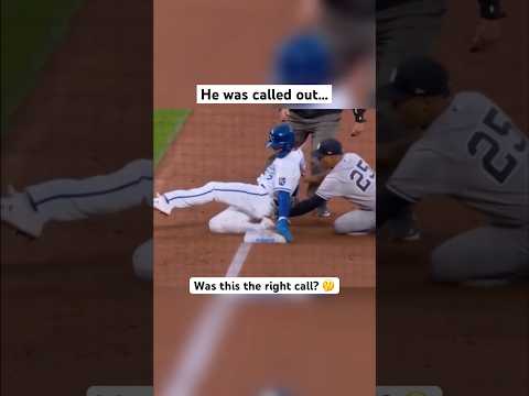 Player gets PUSHED off base and is called OUT🤯