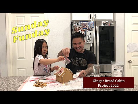 Ginger bread Cabin Project w/ Kaydence & Uncle Vinh