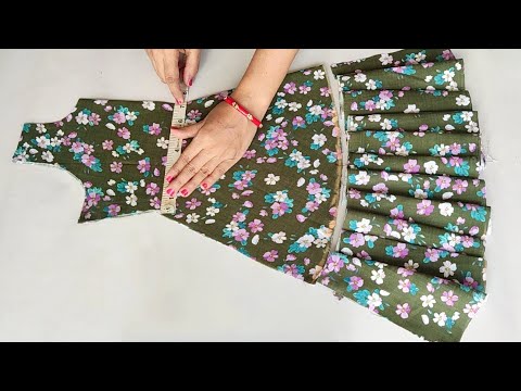 Umbrella Cut Baby Frock Cutting and stitching | Baby Frock Cutting and stitching