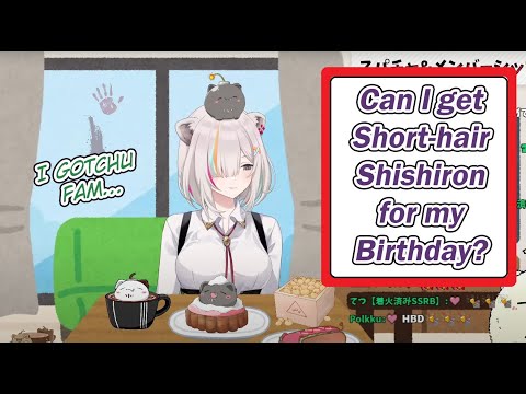 Botan Changes Her Hairstyle as She Celebrates a Listener's Birthday [Hololive/ENG SUB]