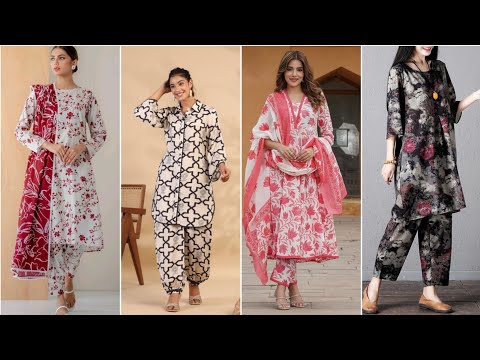 30+ Best All Over Printed Suit Designs 2024 l Same Print Dress Designing Ideas