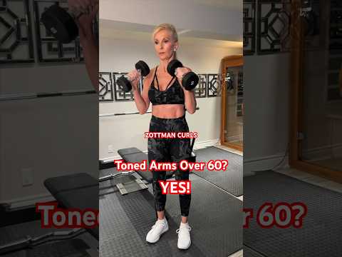 Toned Arms Over 60? Yes you can! #fitover50 #bicepsworkout #fitnesslifestyle