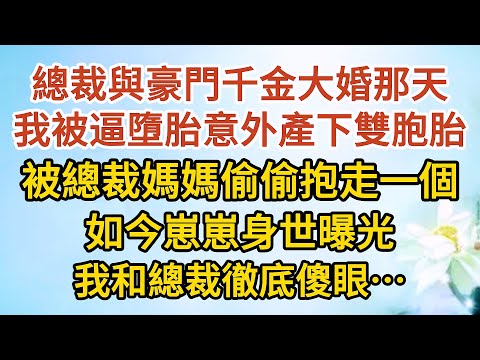 《我想離婚》第11集：總裁與豪門千金大婚那天，我被逼墮胎意外產下雙胞胎，被總裁媽媽偷偷抱走一個，如今崽崽身世曝光，我和總裁徹底傻眼…… #戀愛#婚姻#情感 #愛情#甜寵#故事#小說#霸總