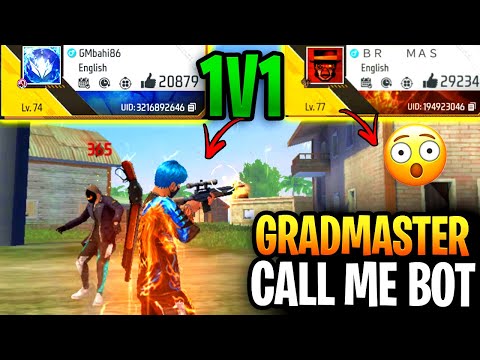 76 Lv Grandmaster 👑 Player challenged me for 1v1 😱 Garena Free Fire