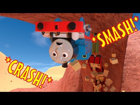 TOMICA Thomas and Friends Slow Motion Crashes: Thomas Does a LOOP THE LOOP!