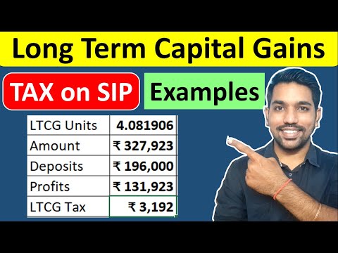 Long Term Capital Gains TAX | Income Tax on LTCG with SIP Examples (Hindi)