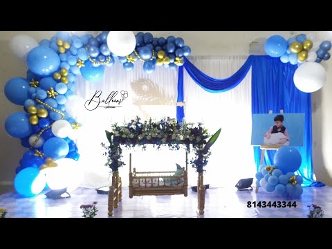 Naming ceremony | How to do | Namakarnam | Cradle ceremony | BABY SHARK COLOURS | BALLOON DECOR |