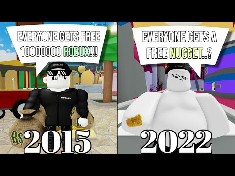 Getting Free Robux 2015 vs 2022