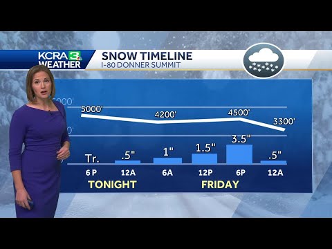 Northern California forecast | Timeline for Sierra snow on FRiday