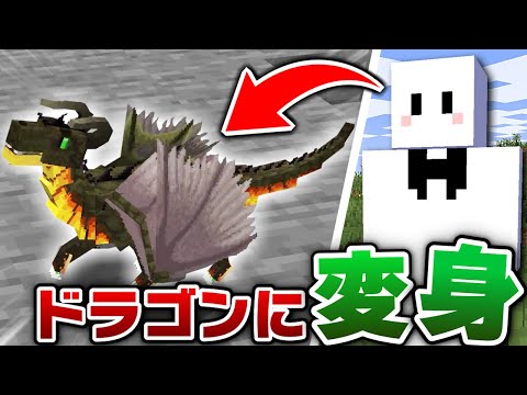 【マインクラフト】ドラゴンに変身した世界で異世界を破壊する #1 石炭しか食えないドラゴン【マイクラ】