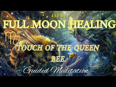 Full Moon Healing Guided Meditation (23rd April 2024) - Experience Queen's Bee Healing Bath