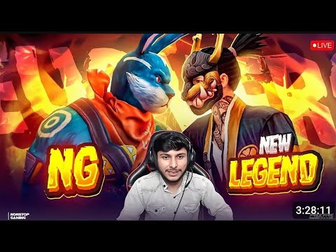 NG vs NEW LEGEND ? 💀  1 vs 5 HARDEST  GUILD  TEST 🥵  #nonstopgaming -free fire live