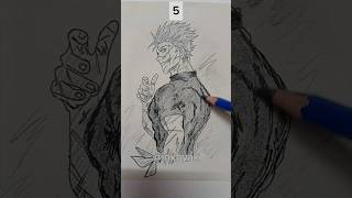 sketching Gojo Saturo - Rate my sketch ✨️#shorts #gojo #saturogojo #jujutsukaisen #sukuna #art #fyp