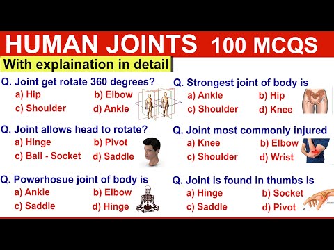 Human Joints Mcqs Quiz | Human joints mcqs with answers | Human anatomy mcqs quiz #humananatomy