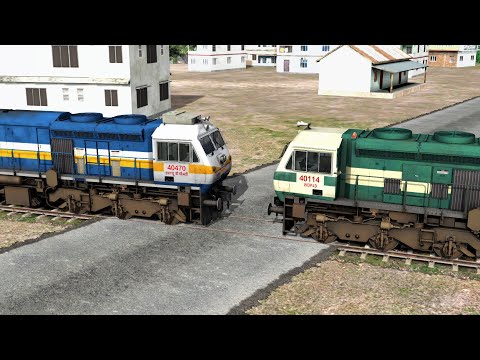 wdp4d vs wdp4d repainted loco coupling indian railways