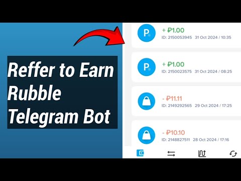 Reffer To Earn Rubbles Telegram Bot | Direct Withdrawal To Payeer