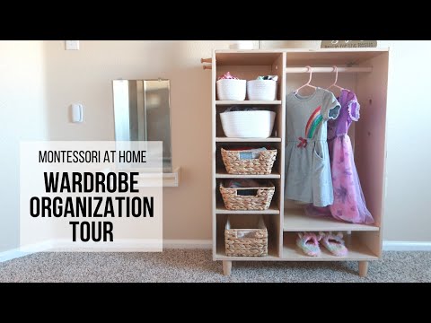 MONTESSORI AT HOME: Montessori Wardrobe Organization TOUR!