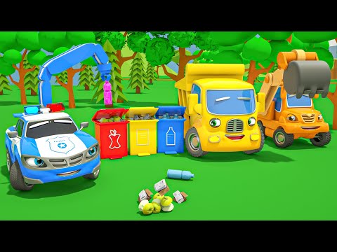 Don't Throw Garbage! - Baby Shark + Ten In The Bed Songs - Baby Nursery Rhymes & Kids Songs