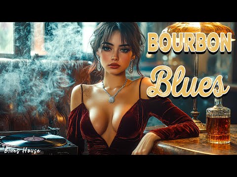 Slow Bourbon Blues Jazz 🥃 Emotional Blues Rock and Relaxing Blues Guitar to Soothe the Soul