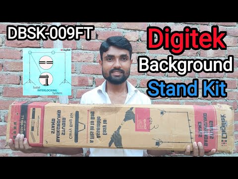 Digitek Background Parda Stand Unboxing and Review 2024 | Green Screen And Black Screen Parda Stand